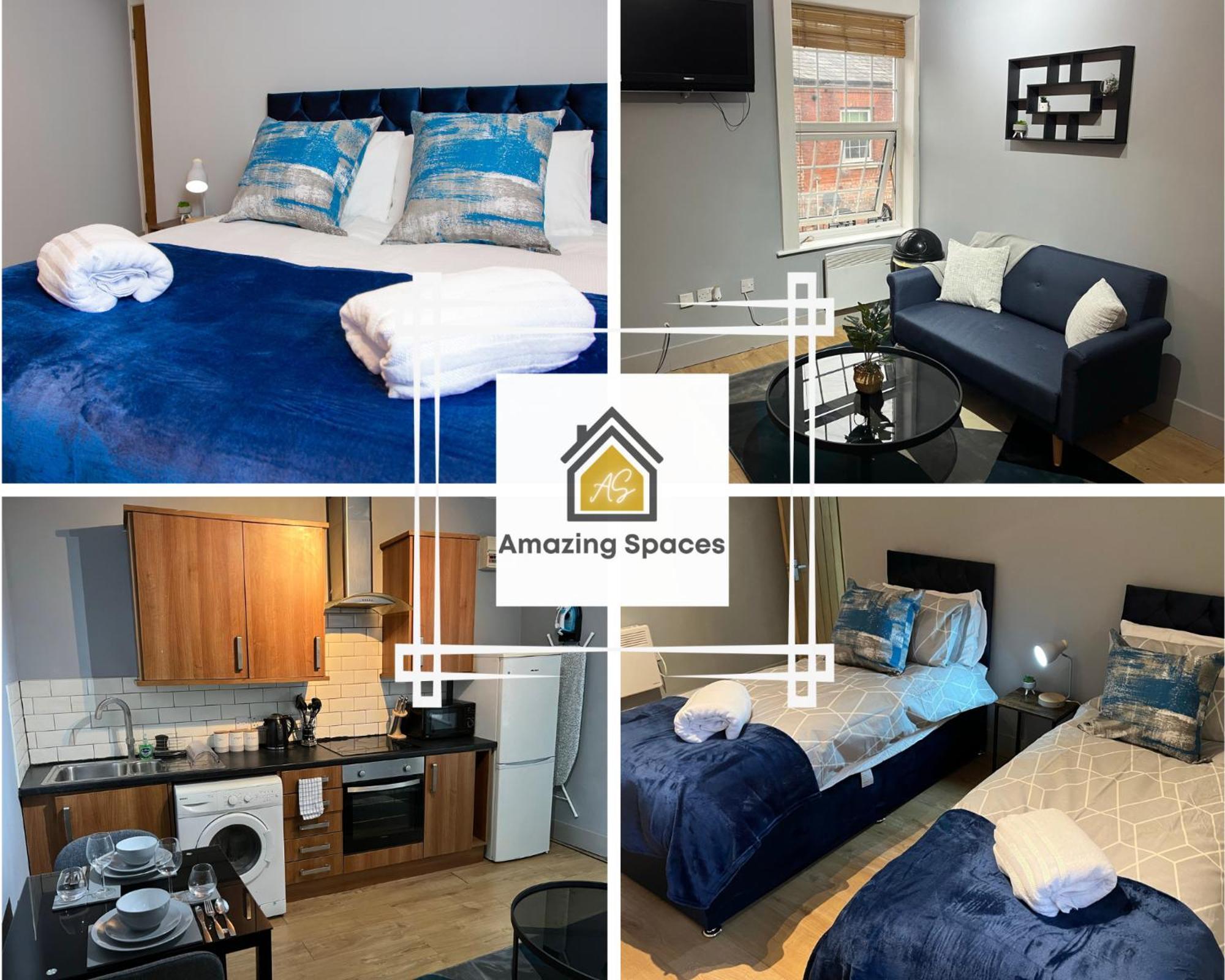 City Centre 2 Bed Flat Sleeps 3 For Work And Leisure With Free Wifi By Amazing Spaces Relocations Ltd 워링턴 외부 사진